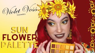 Trying the NEW Violet Voss GOLDEN SUNFLOWER Palette! 🌻