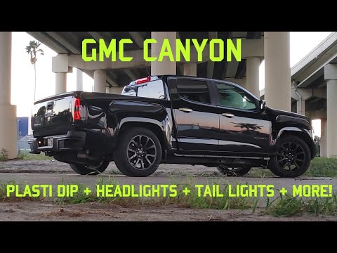 GMC Canyon FIRST EASY MODS || Plasti-Dip Guide || Headlight/Tail Light Replacement || Bumper Removal