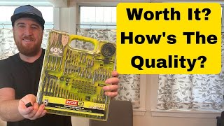 Ryobi 90 Pcs Drill And Driver Set Review.