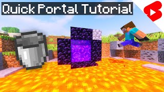 How to build a Nether Portal FAST screenshot 5