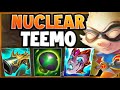 NUCLEAR EXECUTE TEEMO STRATEGY 100% NEEDS TO BE GUTTED! TEEMO TOP GAMEPLAY! - League of Legends