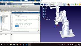 Move the imported RoboDK robot using Matlab