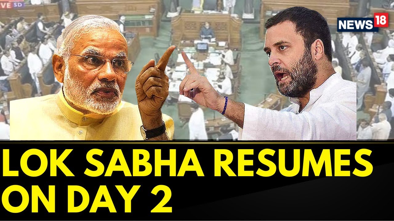 No Confidence Motion In Parliament | Lok Sabha Resumes After ...