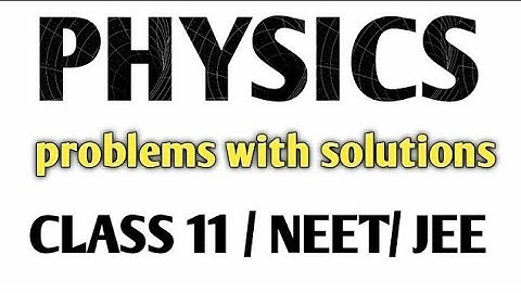 physics most important problems with solutions ||class 12/EAMCET/NEET/IITJEE.