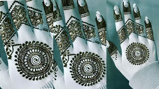 Easy Henna design \ ASMR \ Unique and beautiful henna design الحناء