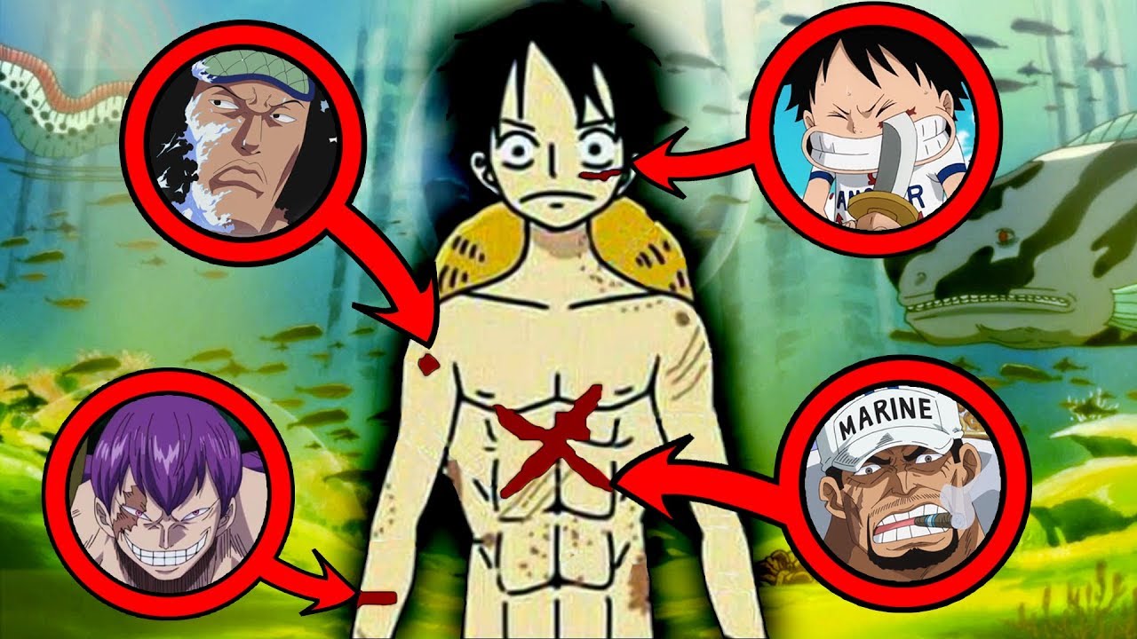 Comment Luffy A Eu Sa Cicatrice Sur Le Ventre One Piece - Luffy's Scars - YouTube