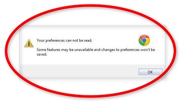 How To Fix Your Preference Cannot Be Read || Google Chrome Error