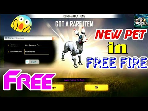 Garena Free Fire New Pet Mechanical Pub New Pet In Free Fire For Free Name Change Youtube
