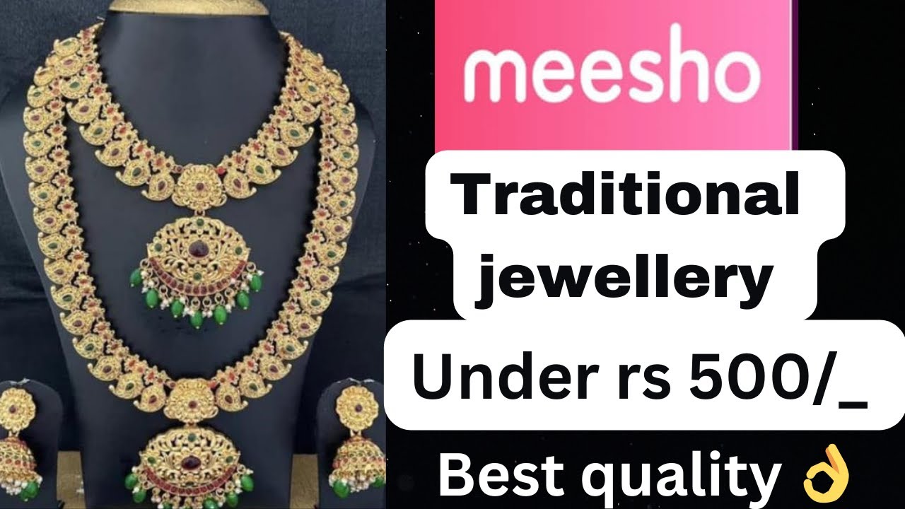 meesho jewellery under 500rs meesho jewellery haul in Telugu 1