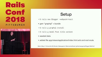 RailsConf 2018: Build A Blog in 15 (more like 30) Minutes: Webpacker Edition by Sasha Grodzins