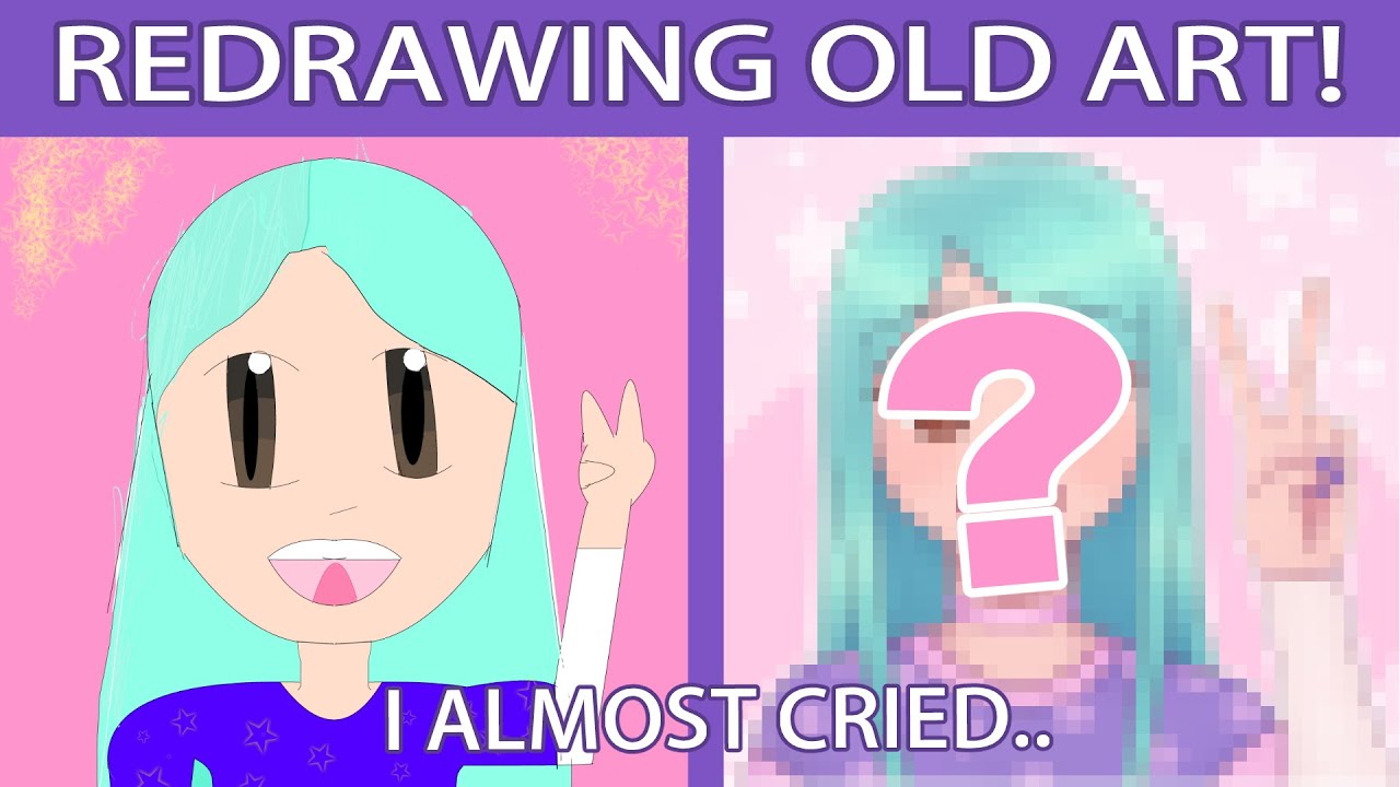 Redrawing My Old Art! - YouTube