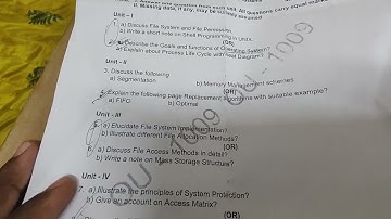 @mca @operatingsystem @questionpaper mca operating system question paper 2022