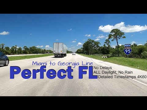 Video: Floridadagi I-95 boʻylab lager