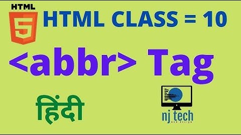 abbr tag in hindi (abbreviation tag) #HTML#abbr tag