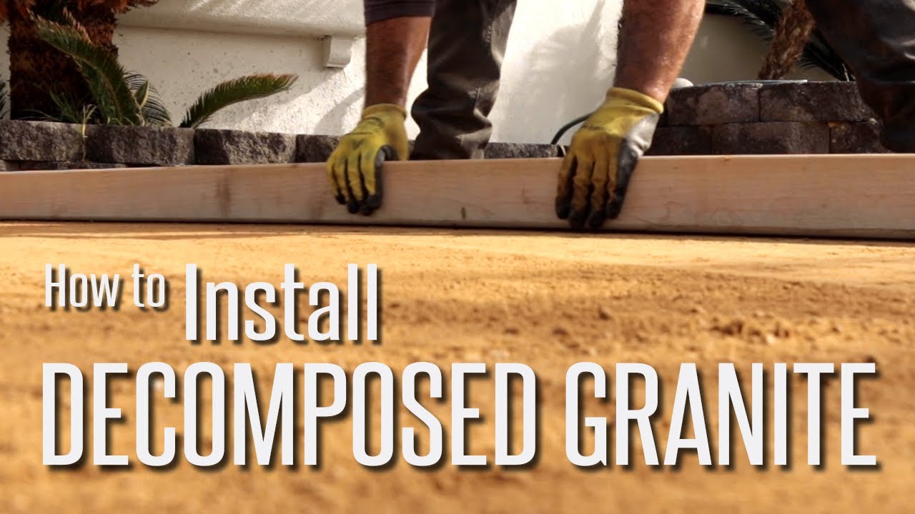 How To Install Decomposed Granite (Dg) Step By Step.
