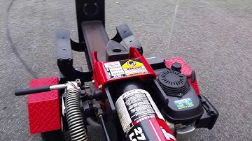 Troy-bilt Log Slitter running