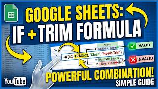 Ep 109 | Fix Messy Data in Google Sheets! IF + TRIM Formula Guide
