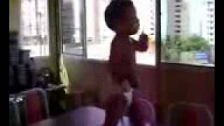 2 years old brazilian baby dancing waka waka it is so funny video by ashu rather