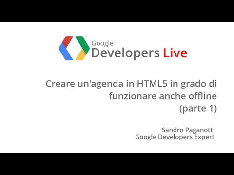 GDL Italia - Offline HTML5 Agenda (parte 1)