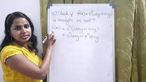 Analytic Function Problem  1by JINI VARGHESE