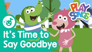 It's Time to Say Goodbye 👋 | Nursery Rhymes Songs for Babies | Happy Songs for Kids | Playsongs Resimi