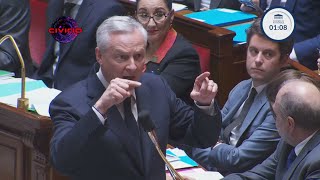 Le Maire hurle sur un député RN qui le traite de "lascar qui sacrifie la France"