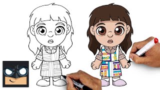 how to draw eleven stranger things season 4 step by step