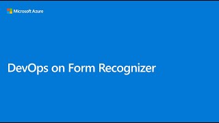 DevOps with Azure Form Recognizer