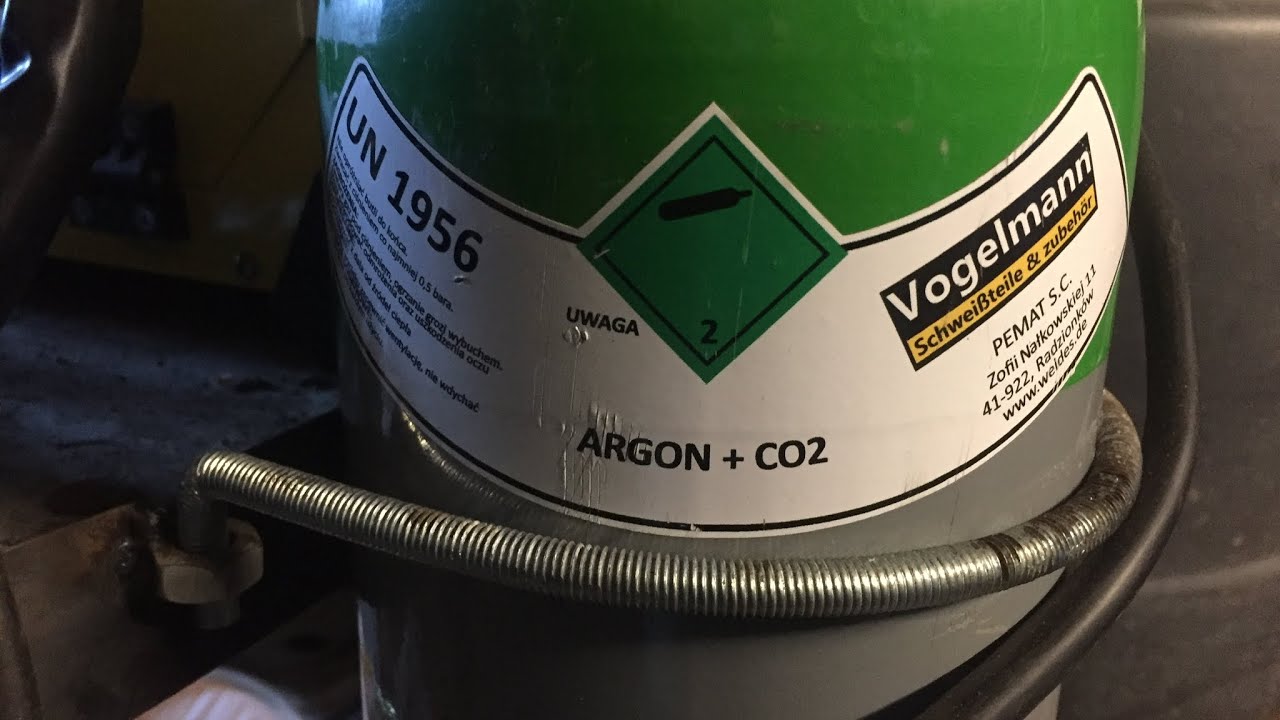 Bouteille de gaz argon / CO2 pleine 8L 1,5m3 Vogelmann