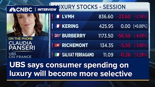 UBS says consumer spending on luxury will become more selective