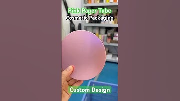 Pink paper tube custom design cosmetic packaging #papertube  #paperbox  #cosmeticpackaging #custom