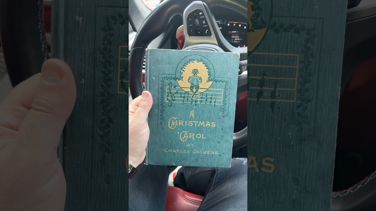 “A Christmas Carol” by Charles Dickens very special 1891 edition book. 