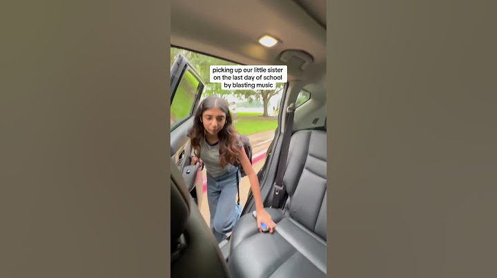 picking up our sister from school with embarrassing music😭 #school #sister #embarassing