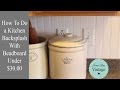 How To Do A Kitchen Backsplash With Beadboard Under $30 How To Do A Kitchen Backsplash With Beadboard Under $30