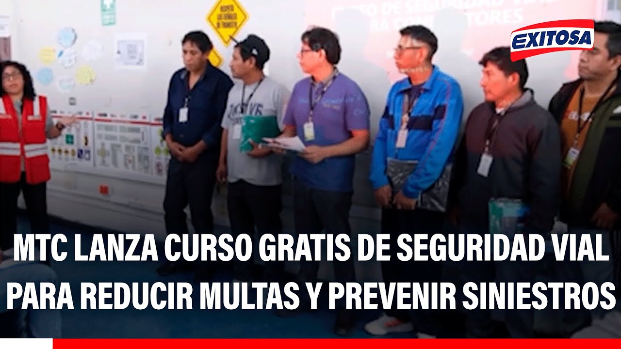 🔴🔵 MTC lanza curso gratis de seguridad vial para reducir multas y ...