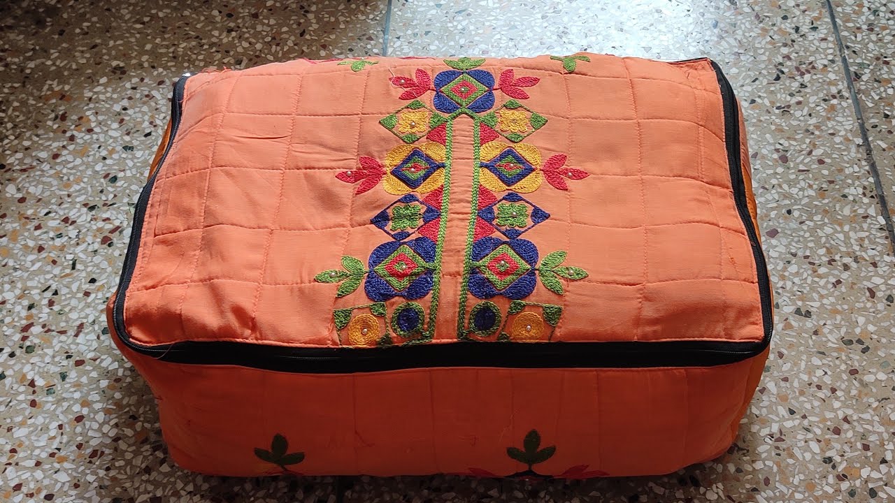 कपड़े रखने के लिए बड़ा स्टोरेज बैग बनाना सीखें // Big Storage Bag  // Storage cover // Saree cover