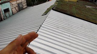 cómo alinear las laminas de un techo