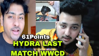 📞Dynamo & HYDRA Members Reaction On HYDRA Last Match Wwcd 61Points🔥