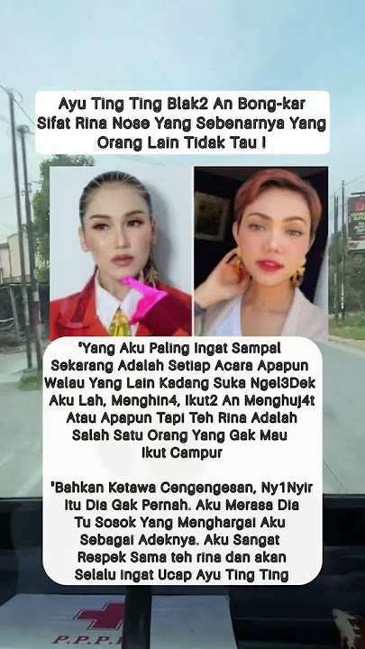 Ayu Ting Ting openly reveals Rina Nose's true nature that others don't know