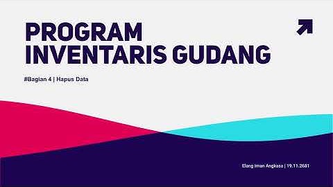 Program Inventaris Gudang Part 4