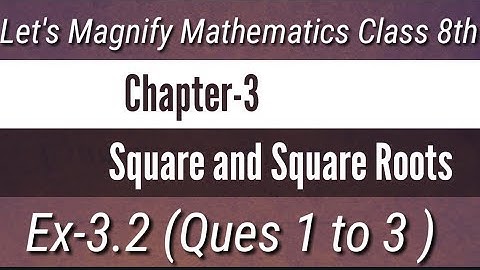 Ex-3.2 || Ques 1 to 3 || let