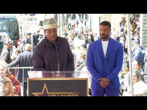 Jonathan Majors speech at Michael B. Jordan's Hollywood Walk of Fame Star ceremony