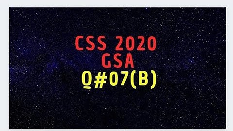 .Q.No.07( part B) CSS2020 Solved general ability #css2020 #generalability #coa #maths