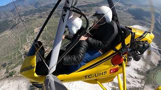 Pamukkale Microlight Uçuşu