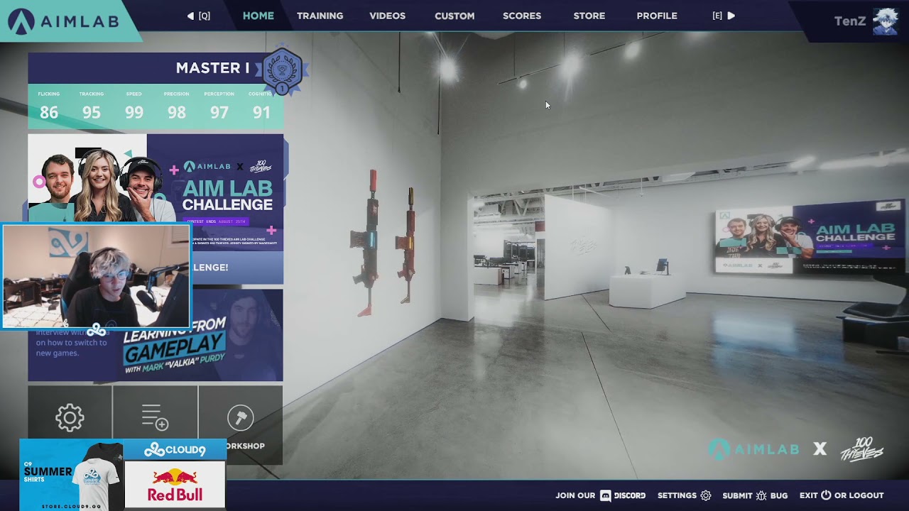 TenZ Aimlab settings | TenZ