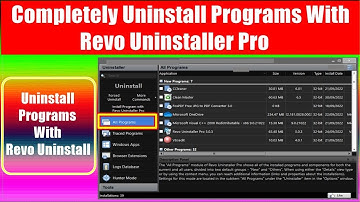 "Revo Uninstaller Pro" Trace a program  | Completely Uninstall Programs With Revo Uninstaller Pro