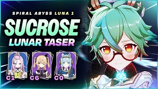 Sucrose Lunar Taser is BETTER THAN EXPECTED! | Spiral Abyss Luna 1 | Genshin Impact screenshot 2