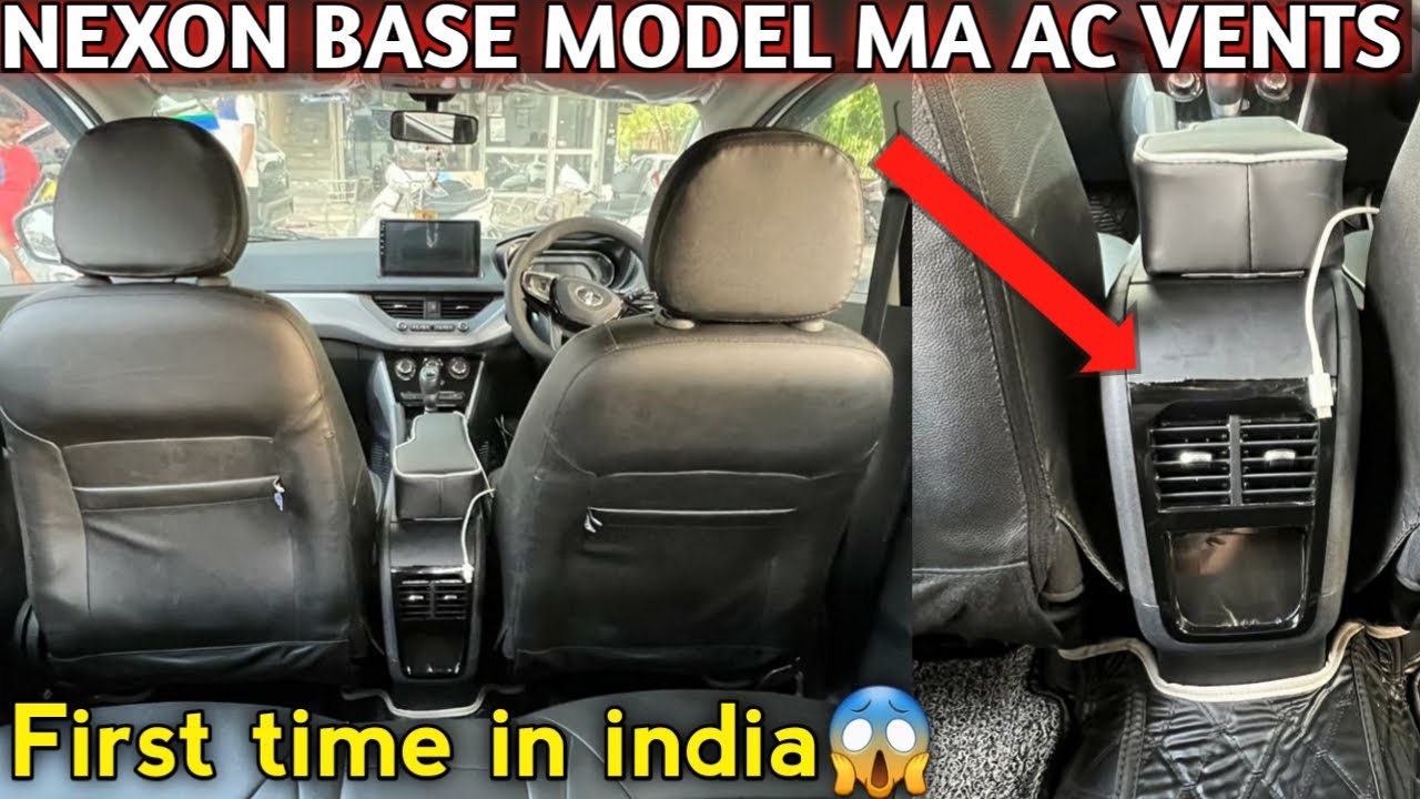 Tata Nexon modification/Rear AC activated/Top Model Tata Original Rear AC centre console अब चलेगा👌