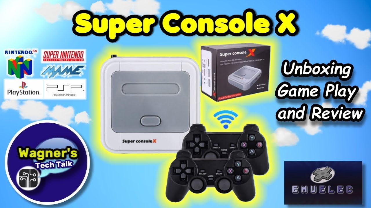 Super Console X - PSP/PS1/N64 + 50 Emuladores Com 90000 + Jogos / 6 ME – O  Brazil Express