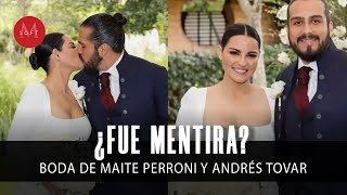 ¿La boda de Maite Perroni y Andrés Tovar fue MENTIRA? screenshot 3